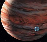 Illustration of exoplanet arounf 55 Cancri (NASA/Lynette Cook)