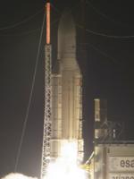 Ariane 5 launch of Intelsat 11 and Optus D2 (Arianespace)