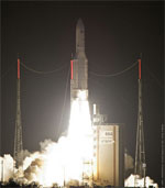 Ariane 5 launch of Amazonas-2 and COMSATBw-1 (ESA)