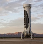 Blue Origin New Shepard propulsion module after landing, Nov 2015 (Blue Origin)