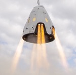 SpaceX Crew Dragon hover test of SuperDraco thrusters (SpaceX)