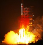 Long March 3C launch of Compass-G1 (Xinhua)