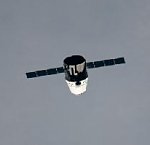 Dragon during C2+ flyby of ISS (NASA)