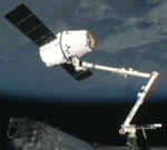Dragon grappled by ISS on CRS-2 mission (NASA)