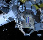 Enterprise module docked to ISS