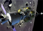 CEV and lunar lander illustration (NASA)