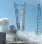Falcon 9 hot fire test on 2012 Apr 30 (SpaceX)
