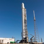 Falcon 9 on pad before second OG2 launch, Dec 2015 (SpaceX)