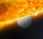 Hubble illustration of exoplanet HD 189733b (NASA)