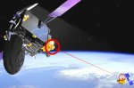 Laser communications illustration (ESA)