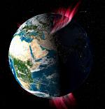 Magnetic substorm and aurora illus. (NASA)