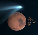 Mars comet flyby illustration (NASA)