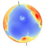 Mars ocean elevation model (UC Berkeley)