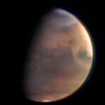 Mars Express first Mars image (ESA)