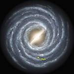 Milky Way central bar illus. (NASA/JPL-Caltech/R. Hurt)