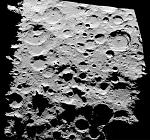 Radar image of lunar south pole (NASA/JPL)
