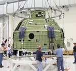 Orion EFT-1 capsule arriving at KSC July 2012 (NASA/KSC)