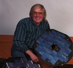 Pillinger, Colin and Beagle 2 model (Open Univ.)