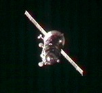 Progress M-08M on approach to ISS (NASA)