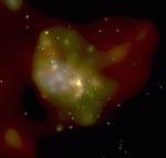 Chandra X-ray image of Sag A black hole flare