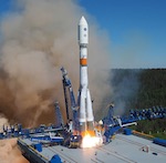 Soyuz launch of Glonass satellite, 2016 May 29 (Russian MoD)