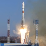 Soyuz launch of Kanopus 3 and 4, January 2018 (Roscosmos)