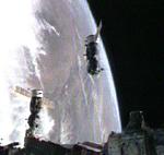 Soyuz TMA-11 undocks from ISS (NASA)