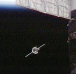 Soyuz TMA-14 approaching the ISS (NASA)