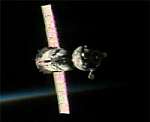 Soyuz TMA-5 approaches the ISS (NASA)
