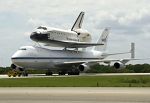 Endeavour and 747 land at KSC