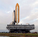 STS-125: rollout to pad on March 31 2009 (NASA/KSC)