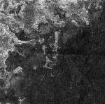 Cassini radar image of Titan shoreline (NASA/JPL)