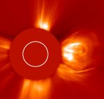 SOHO image of X17 flare