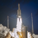 Ariane 5 launch of Measat-3d and GSAT-24, June 2022 (Arianespace)