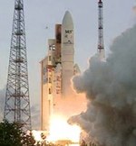 Ariane 5 ECA launch of Astra 2F and GSAT-10 (ESA)