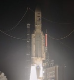Ariane 5 launch of Galaxy-30, MEV-2, and BSAT-4b, August 2020 (Arianespace)