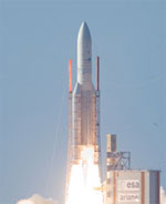 Ariane 5 ECA launch of Superbird-7 and AMC-21 (ESA)