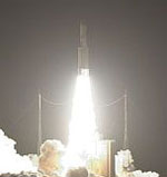 Ariane 5 launch of Hot Bird 10 and NSS-9 (ESA/CNES/Arianespace)