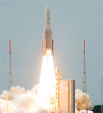 Ariane 5 ECA launch of TerreStar-1 (Arianespace)