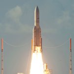 Ariane 5G launch of Nilesat 201 and Rascom-QAF1R (Arianespace)