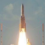 Ariane 5G launch of Nilesat 201 and Rascom-QAF1R (Arianespace)