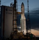 Ariane 5 ECA prior to Hispasat/Koreasat launch (Arianespace)