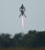 Armadillo Scorpius flies Level 2 LLC flight (J. Foust)