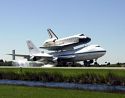 Atlantis and 747 landing at KSC