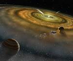 Beta Pictoris carbon-rich dust disk illus. (NASA/FUSE/Lynette Cook)