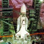 Buran and Energia on laucnh pad