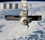 Canadarm2 attached to ISS (NASA)