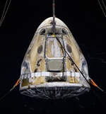 Crew Dragon Crew-1 capsule after splashdown (NASA/Bill Ingalls)
