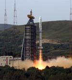 Long March 2C launch of HJ-1AB (Xinhua)