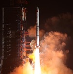 Long March 2C launch of Yaogan-30 03 satellites, Dec 2017 (Xinhua)
